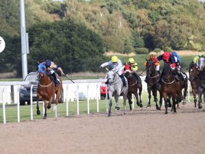 Fine Example kicking clear and won't be caught for his second win on the spin