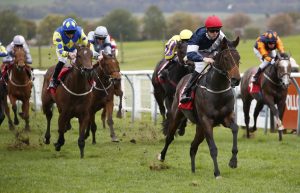Dusty Bin showing plenty of speed and bounding clear in his first win